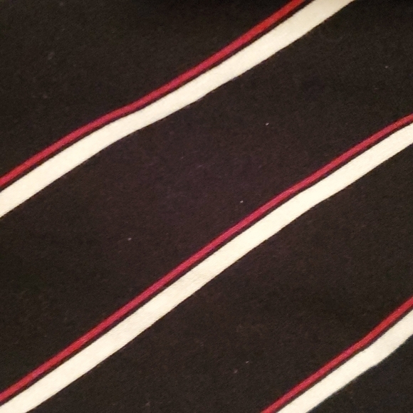 𝅺WHITE House Black Market Surplice Striped Top Sz S/P - Picture 5 of 6